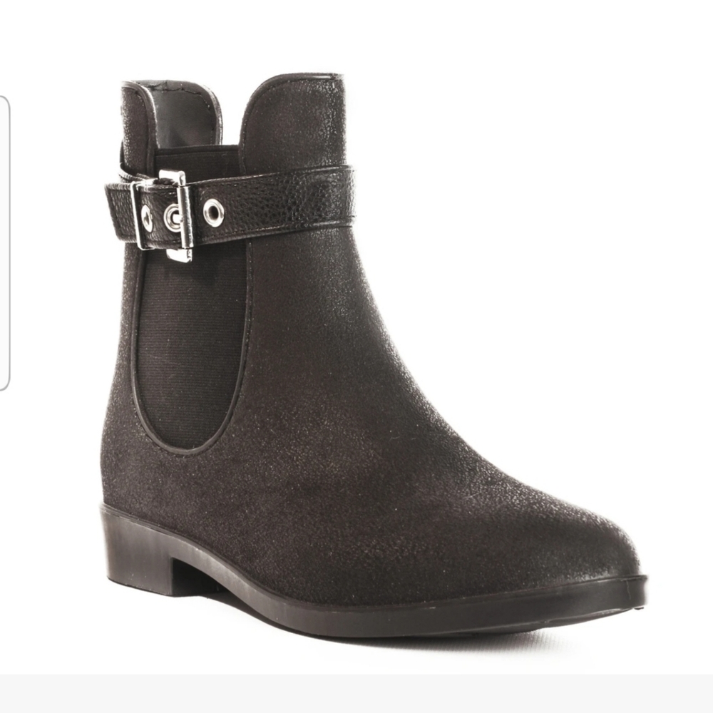 Glasgow Bootie Waterproof Rain Boot Black - Picture 2 of 7